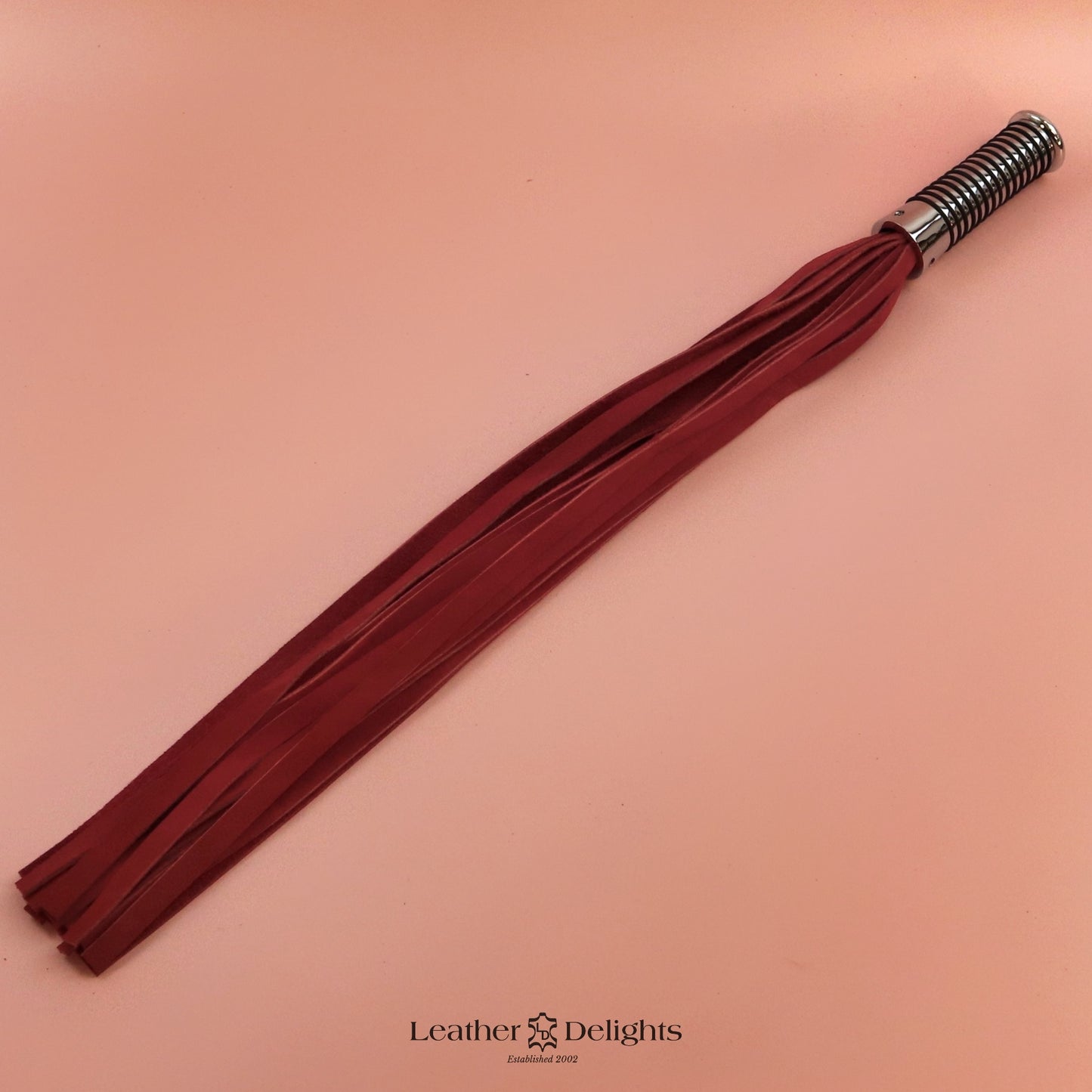 Torture Chamber Flogger - Red Leather