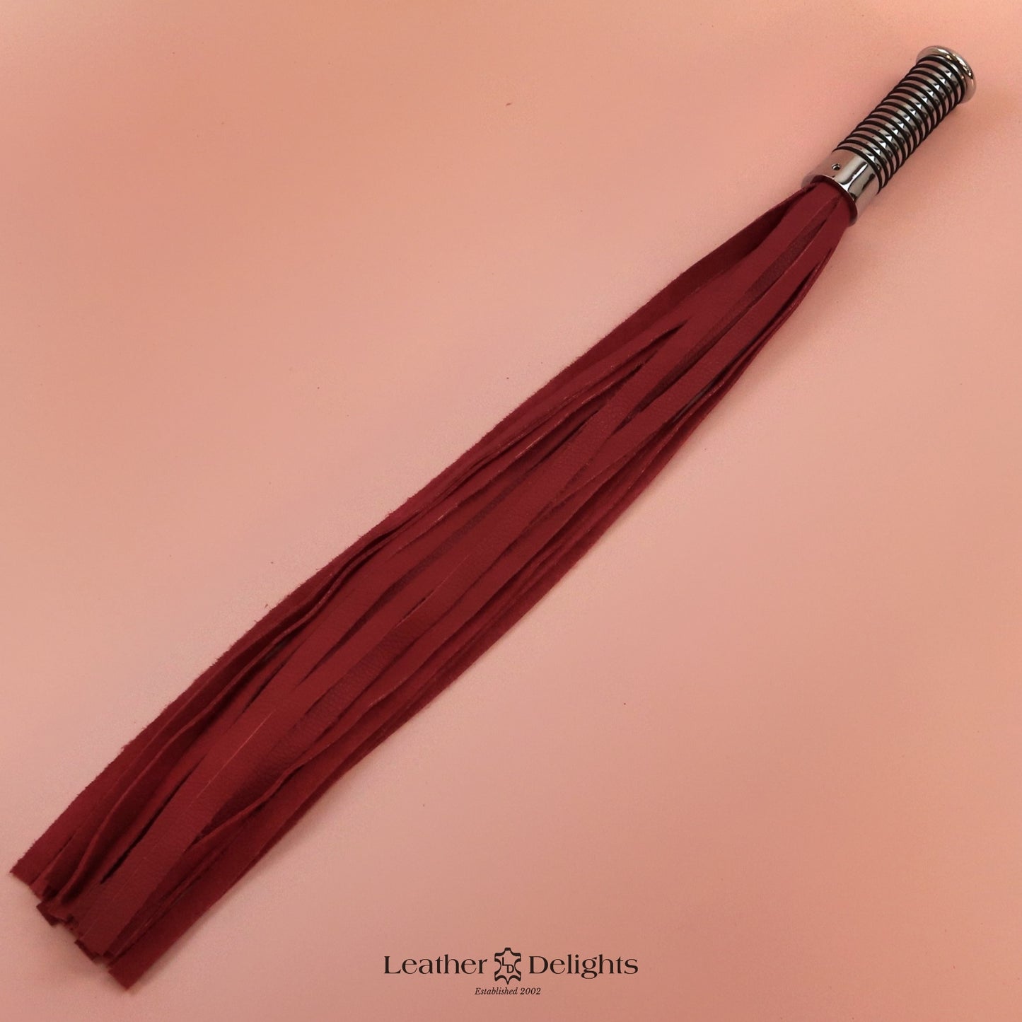 Torture Chamber Flogger - Red Leather