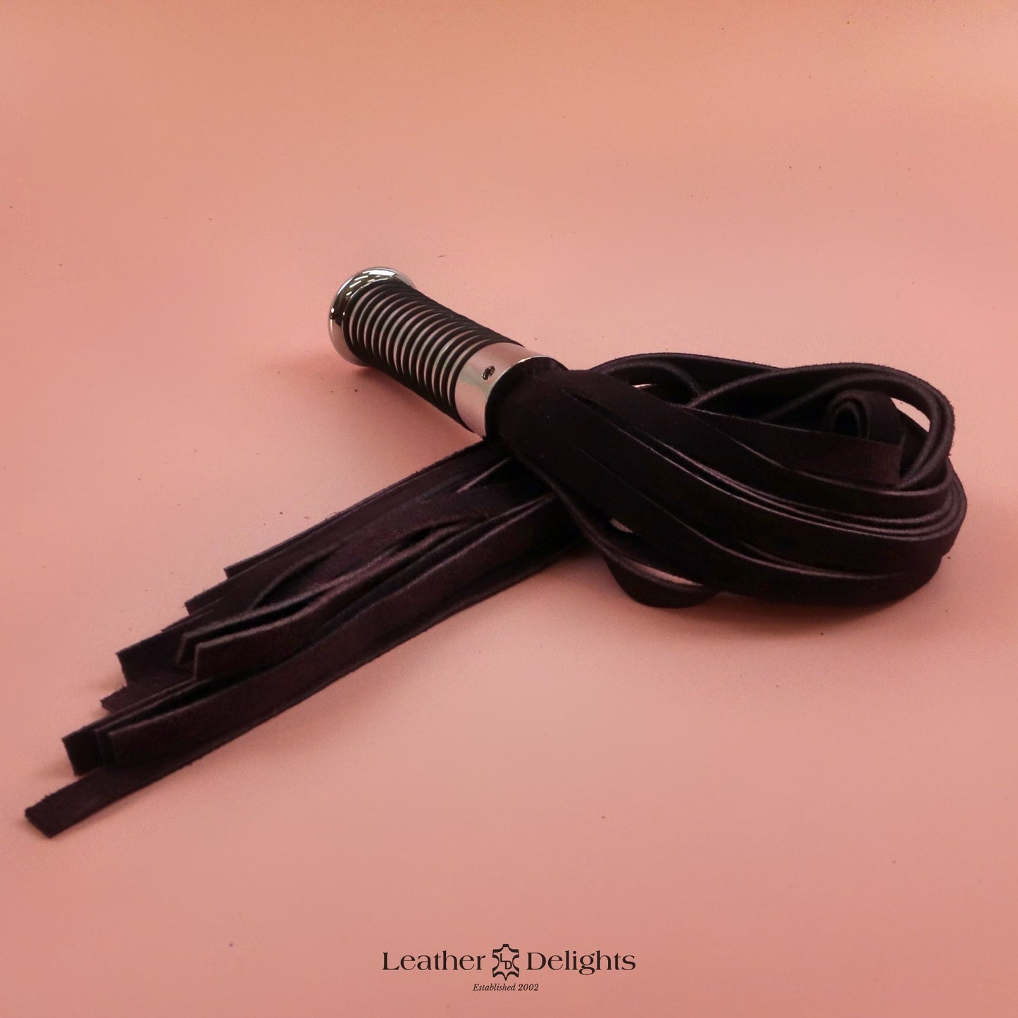 Torture Chamber Flogger - Deep Purple Suede