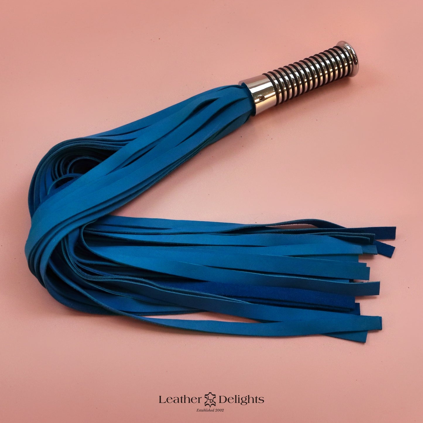 Torture Chamber Flogger - Blue Suede