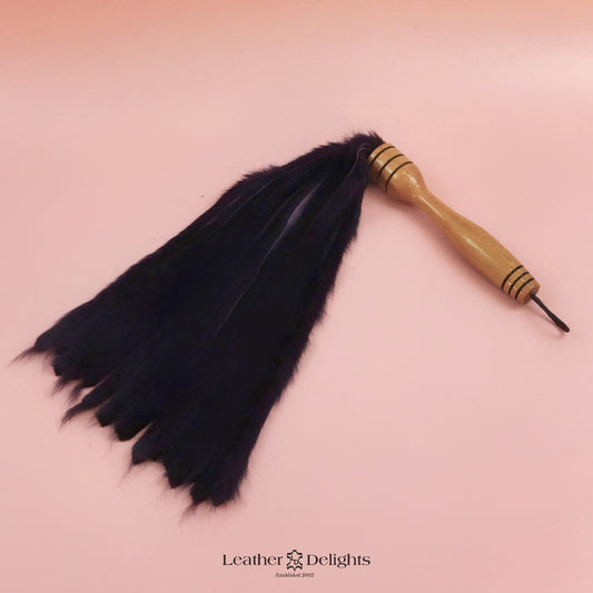 Purple Rabbit Fur Flogger