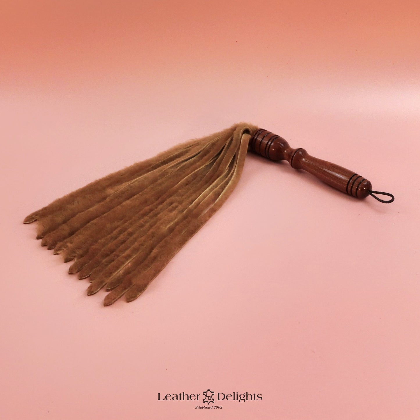 Tan Sheepskin Flogger