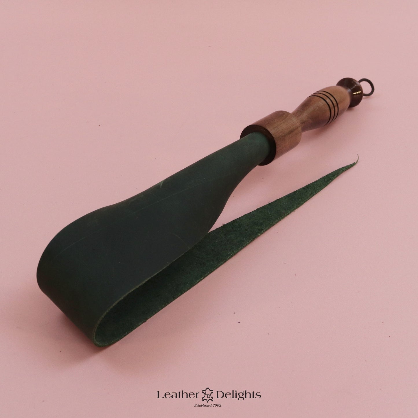 Soft Green Leather Dragon Tail