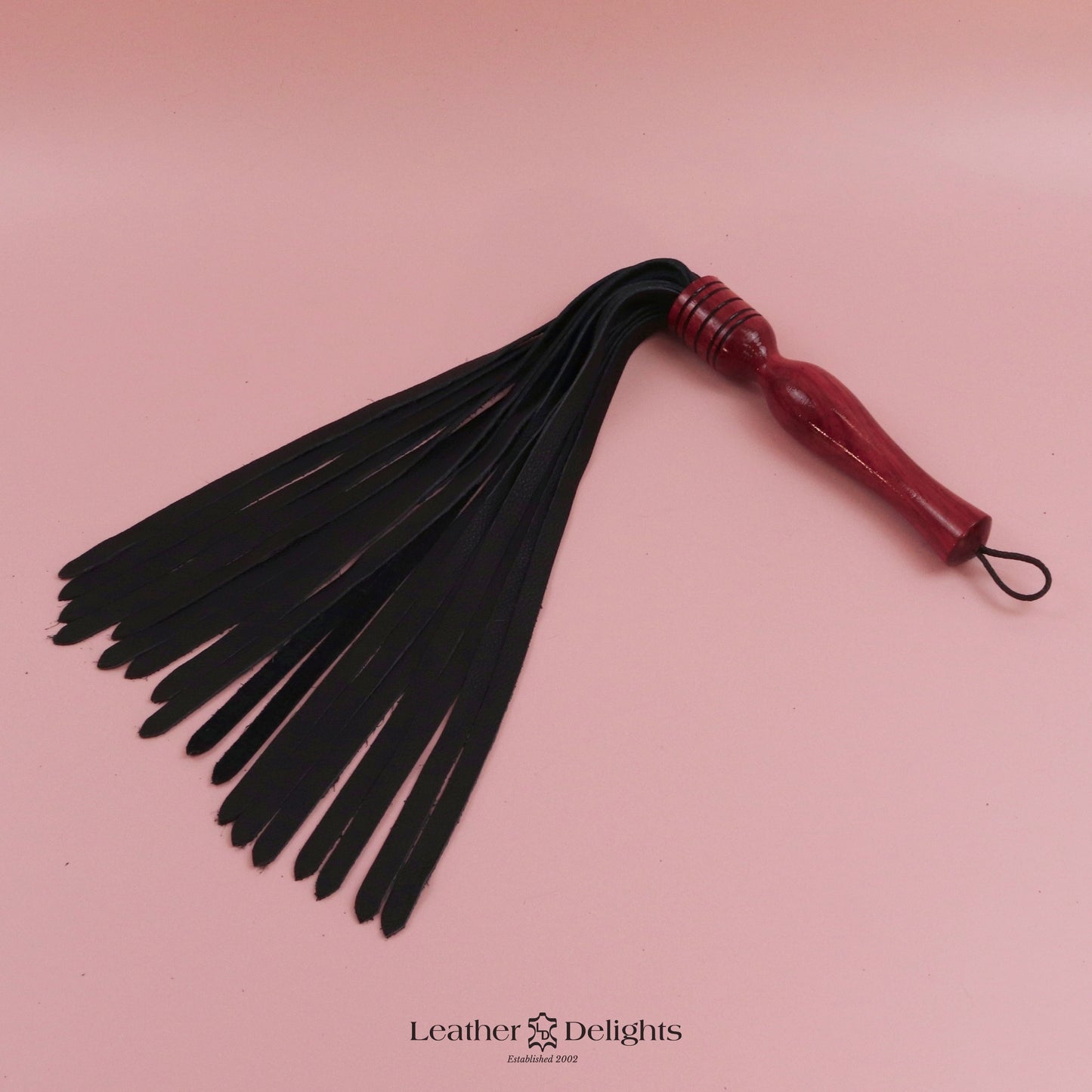 Soft Black Leather Flogger