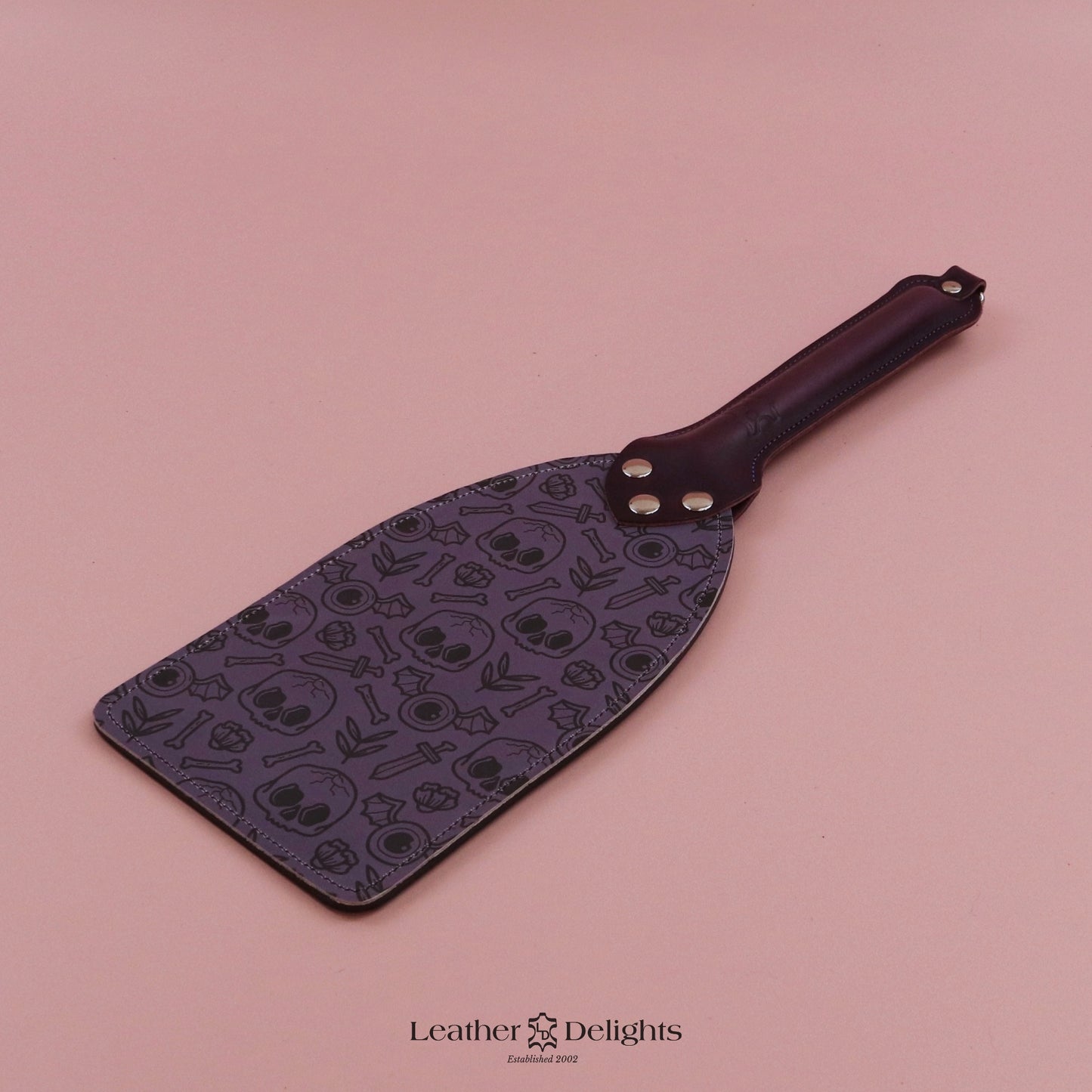 Booty Beater - Bones Leather with Purple Handle