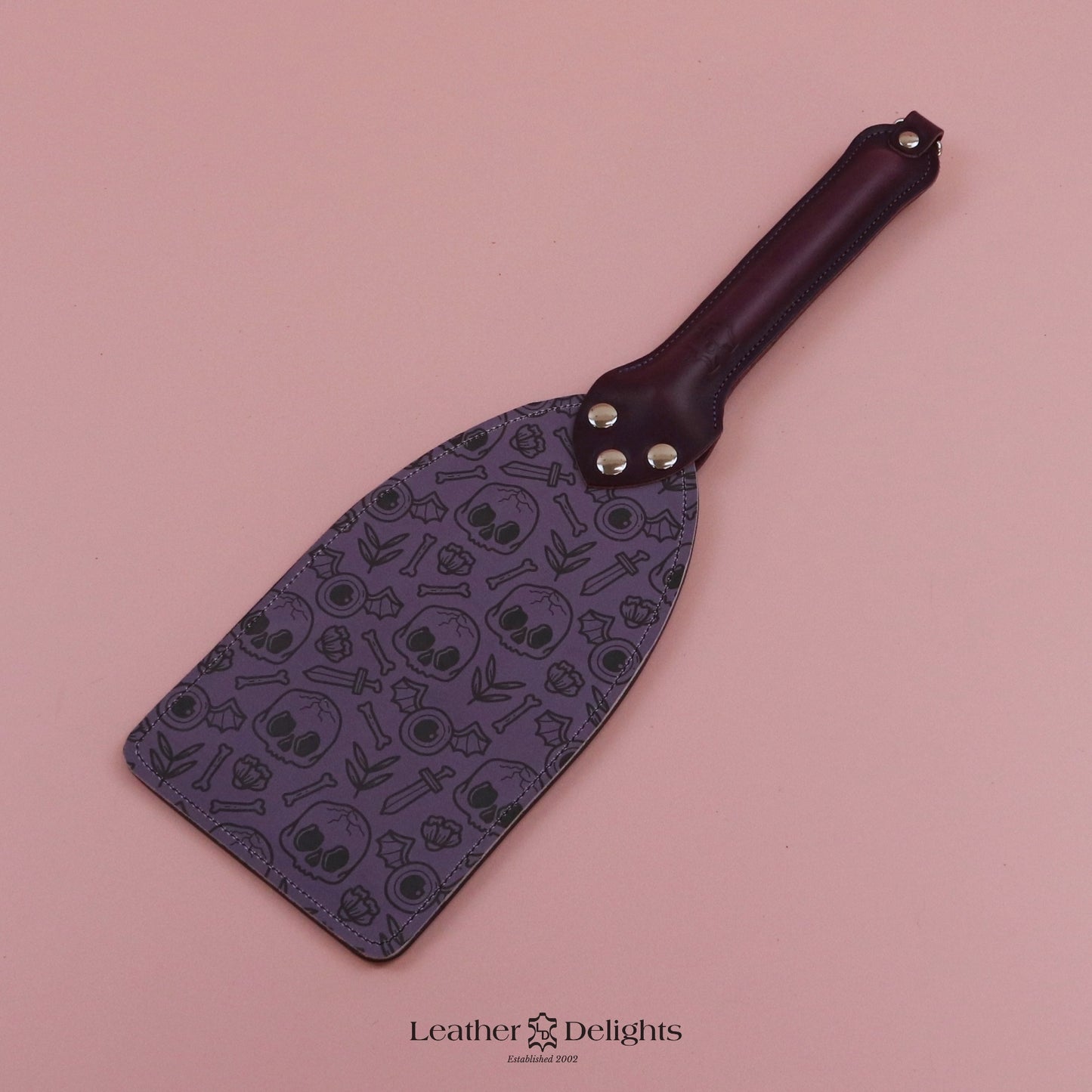 Booty Beater - Bones Leather with Purple Handle