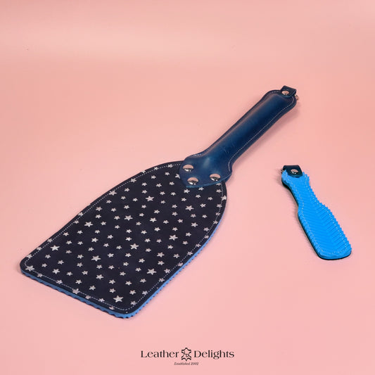 Booty Beater - Stars Suede & Blue Ripple Rubber with Blue Handle