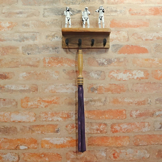 Metallic Purple Suede Flogger