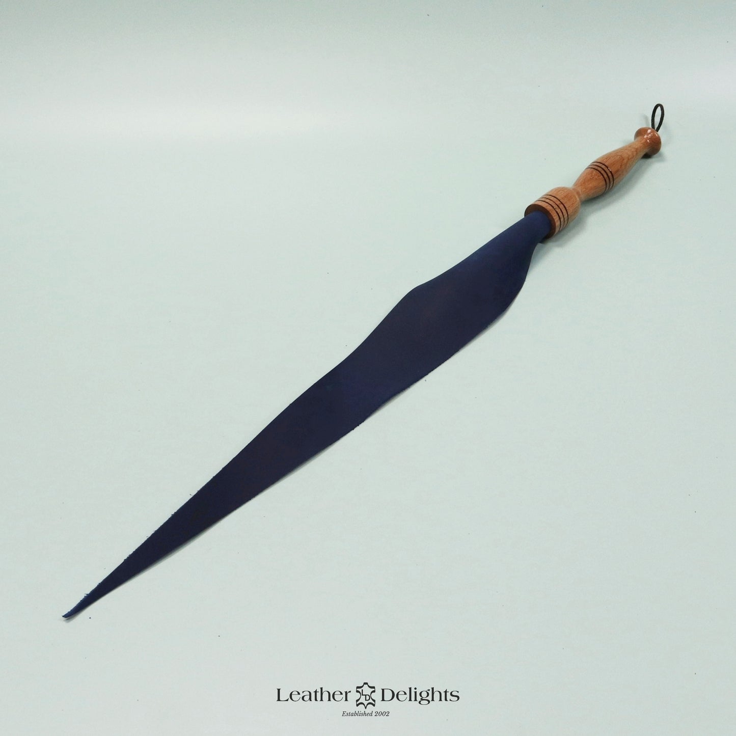 Soft Royal Blue Leather Dragon Tail