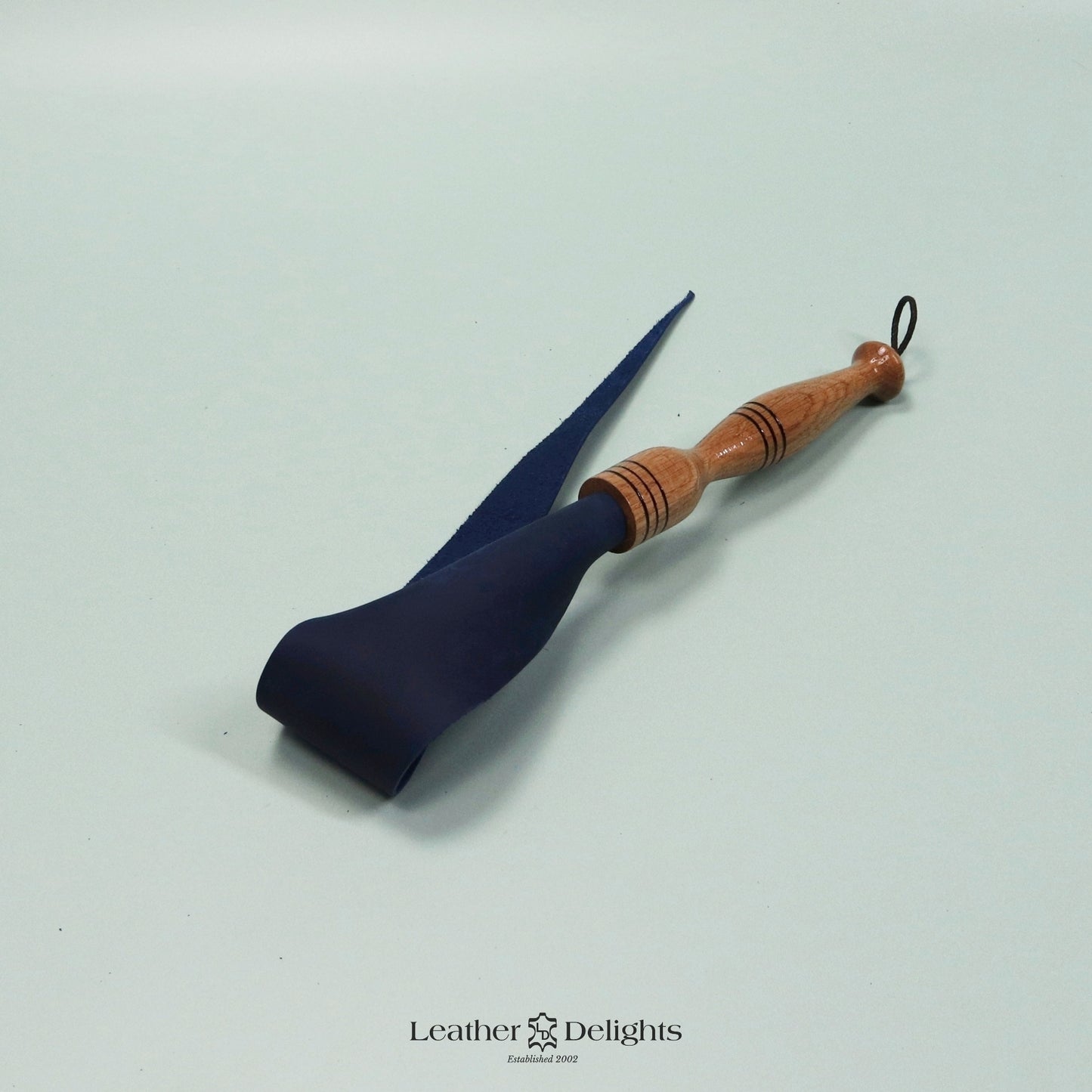 Soft Royal Blue Leather Dragon Tail