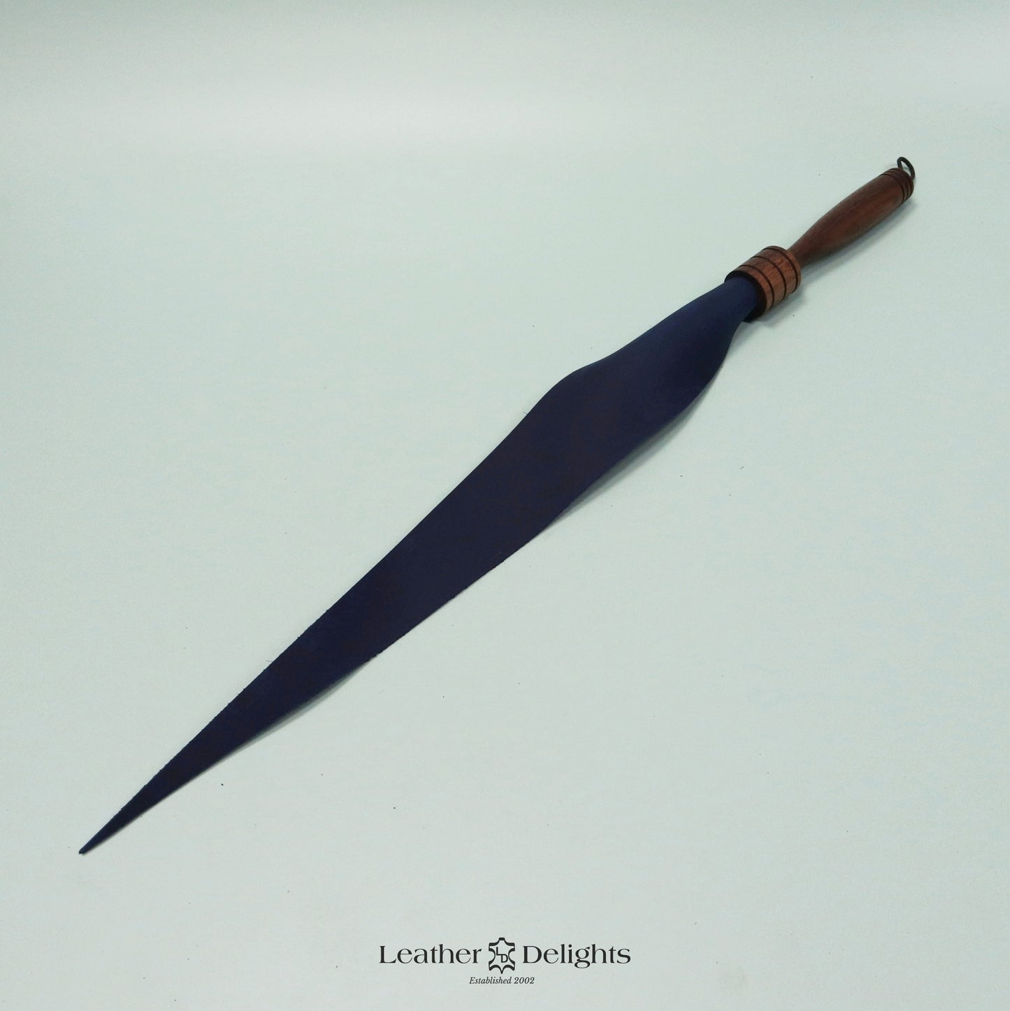 Soft Royal Blue Leather Dragon Tail