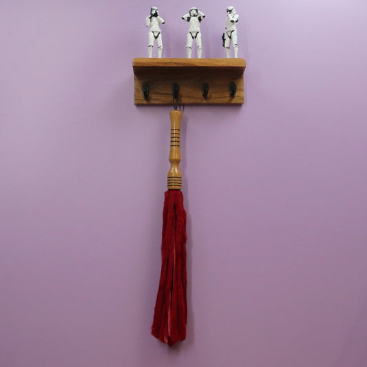 Red Rabbit Fur Flogger