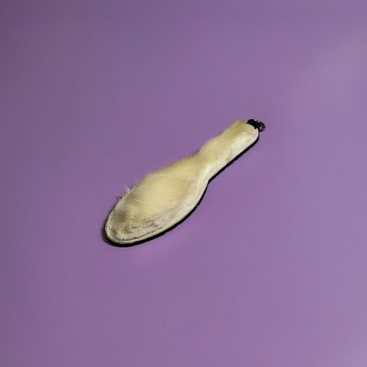 Shoe Sole - Black Tyre Tread Rubber & Hair on Hide Reindeer