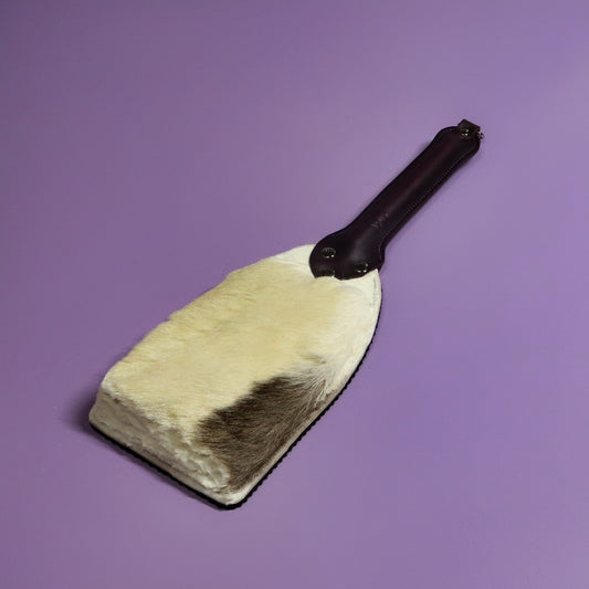 Booty Beater - Black Ripple Rubber & Hair on Hide Reindeer with Purple Handle