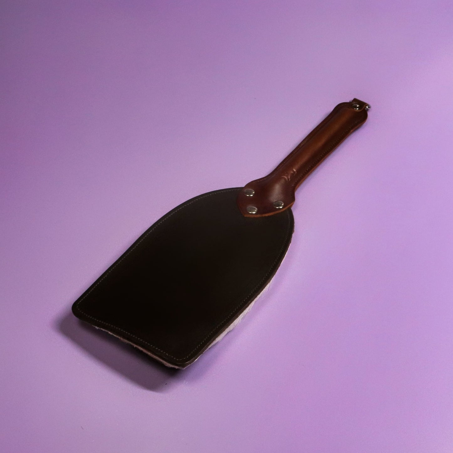 Booty Beater - Brown Leather & Hair on Hide Reindeer with Brown Handle