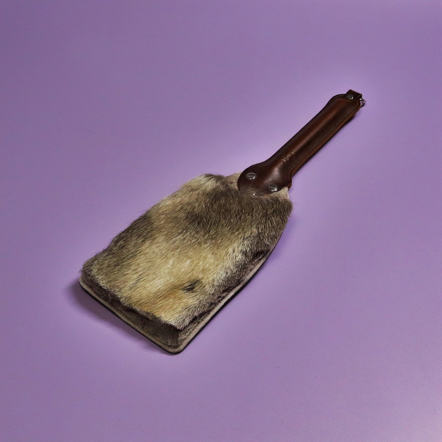 Booty Beater - Brown Leather & Hair on Hide Reindeer with Brown Handle