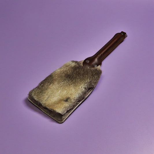 Booty Beater - Brown Leather & Hair on Hide Reindeer with Brown Handle