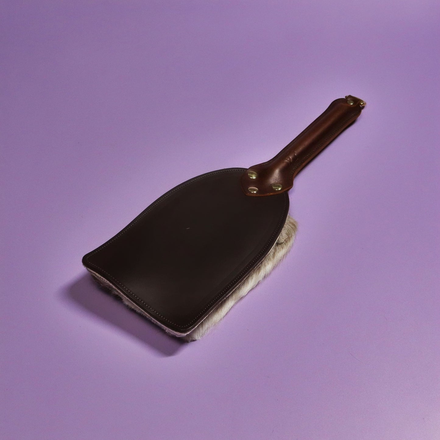 Booty Beater - Brown Leather & Hair on Hide Reindeer with Brown Handle & Brass Hardware