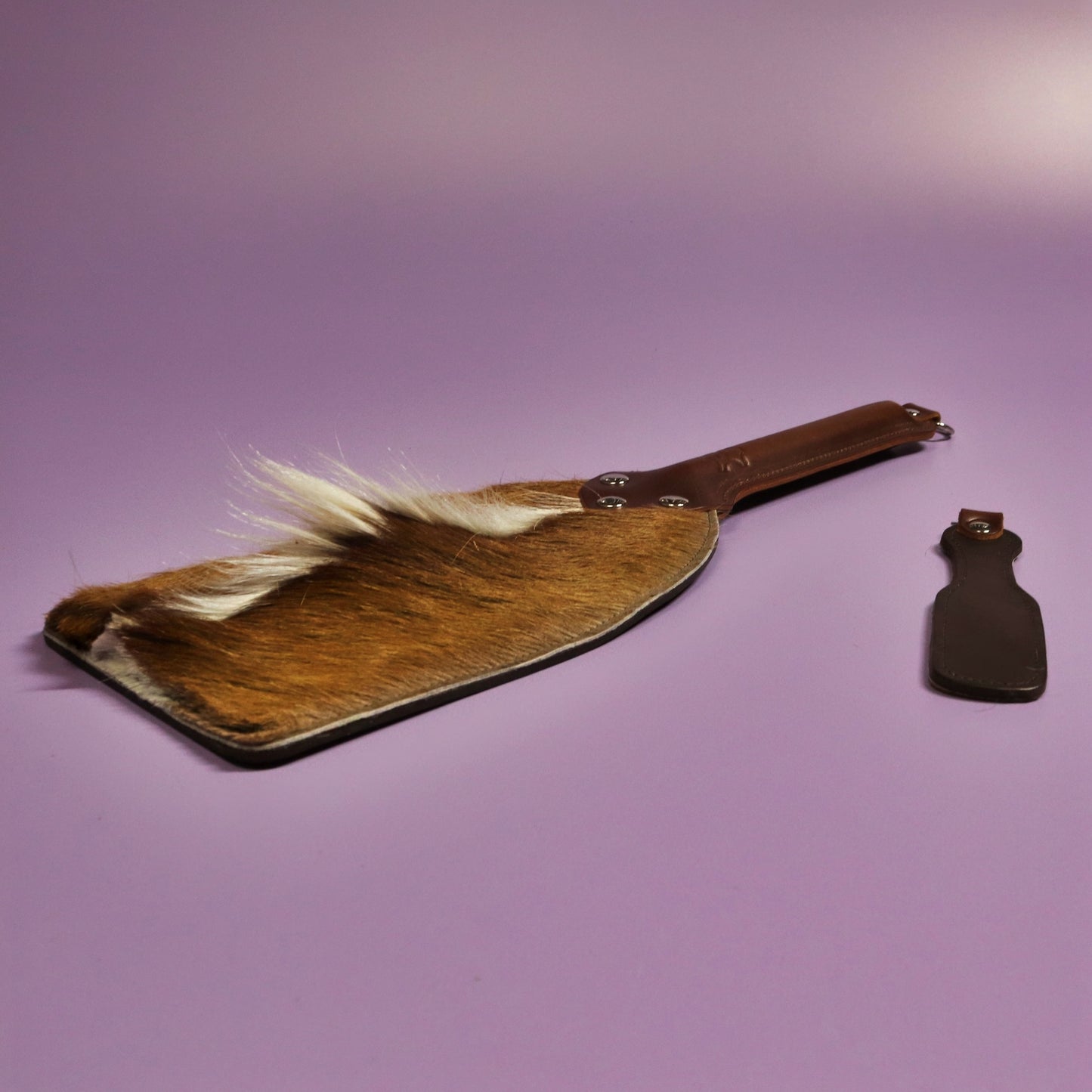 Booty Beater - Firm Brown Leather & Springbok