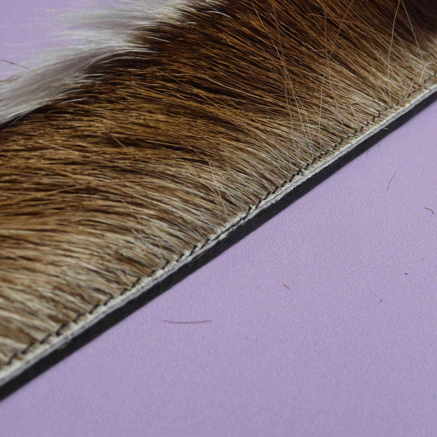 Punishment Paddle - Firm Brown Leather & Springbok