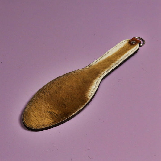 Shoe Sole - Firm Brown Leather & Springbok