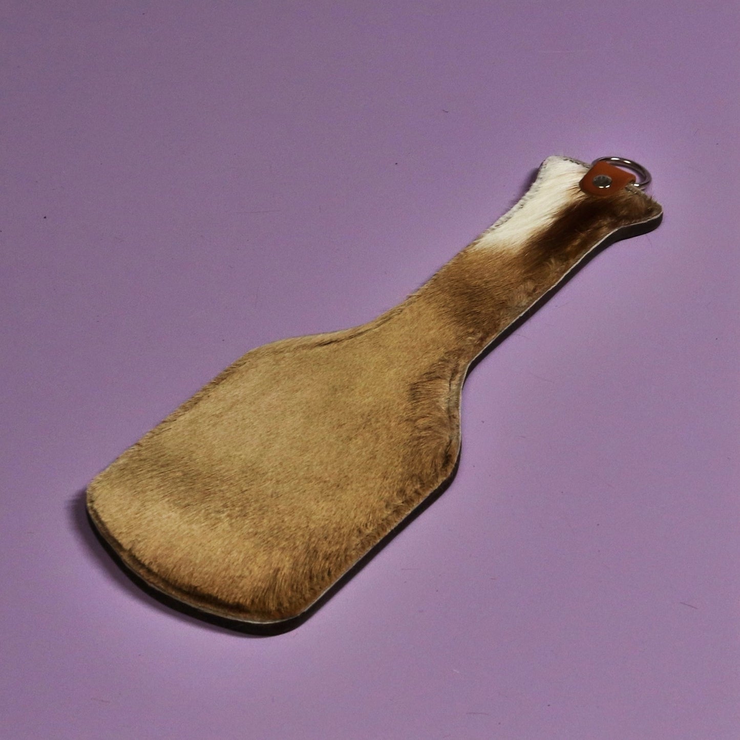 Intimidator Paddle - Firm Brown Leather & Springbok