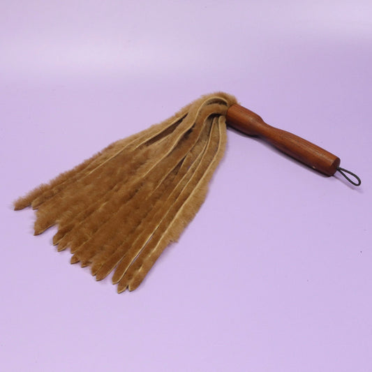 Brown Sheepskin Flogger